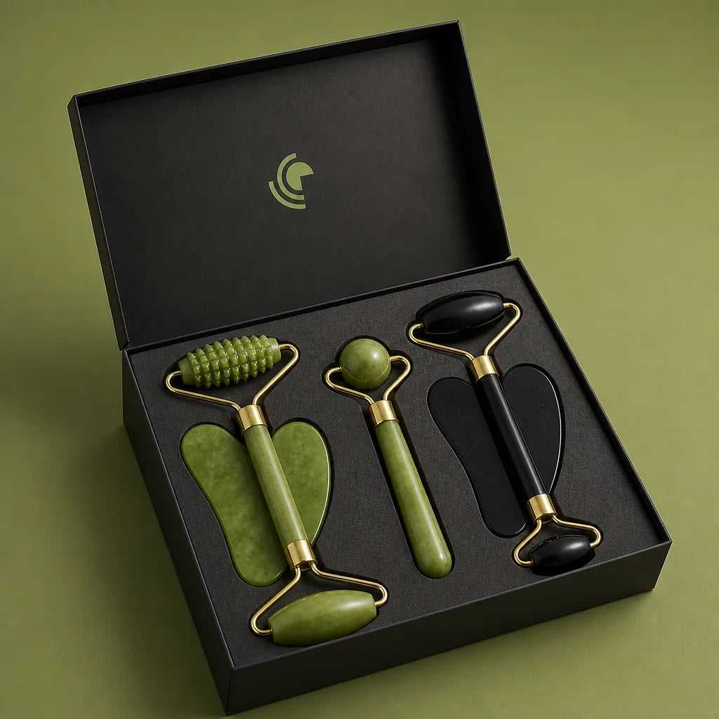 2026 Natural Jade Roller Face GuaSha Natural Stone Body Neck Massager Acupoint Eye Care Spa Massage Tools Massage Visage Lifting