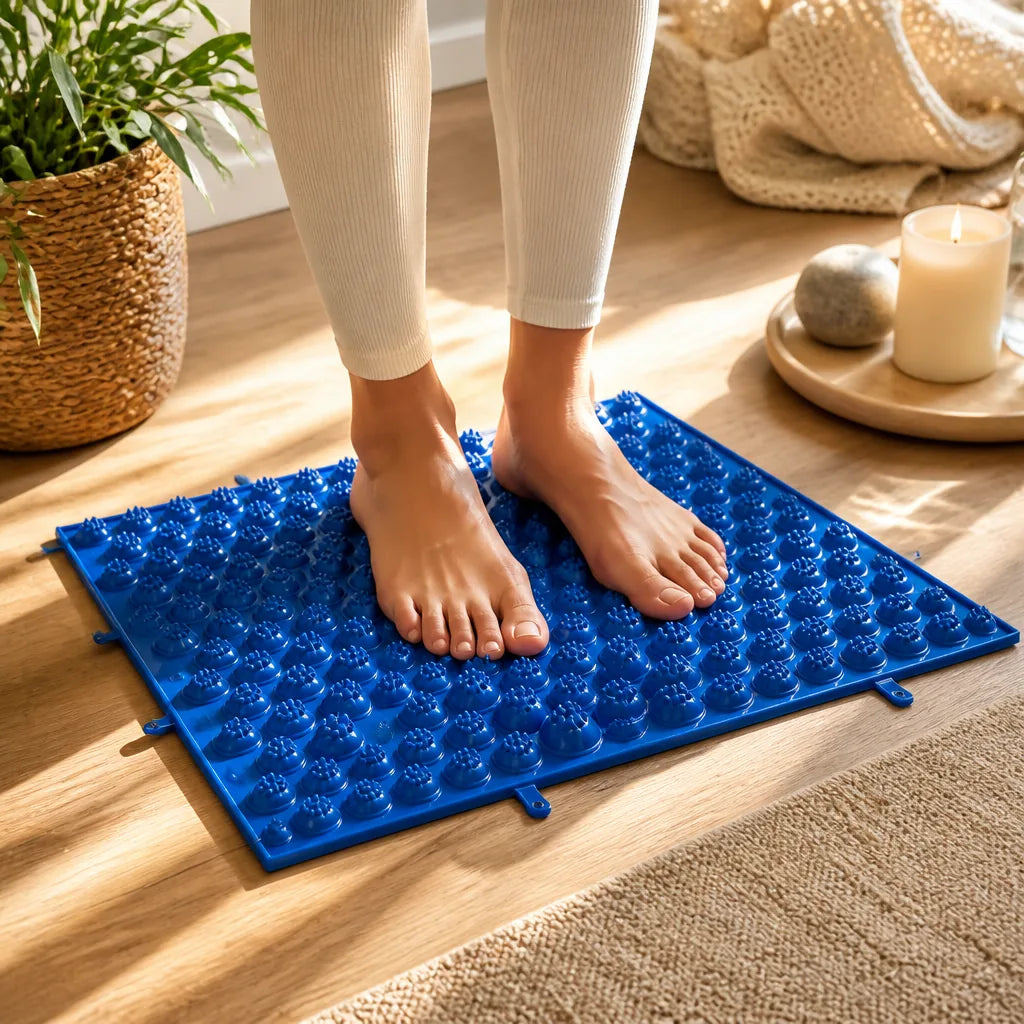Reflexology Foot Massage Pad Cushion Pillow Yoga Spike Mat Anti-stress Blood Circulation Plate Mat Massager Toe Pressure Plate