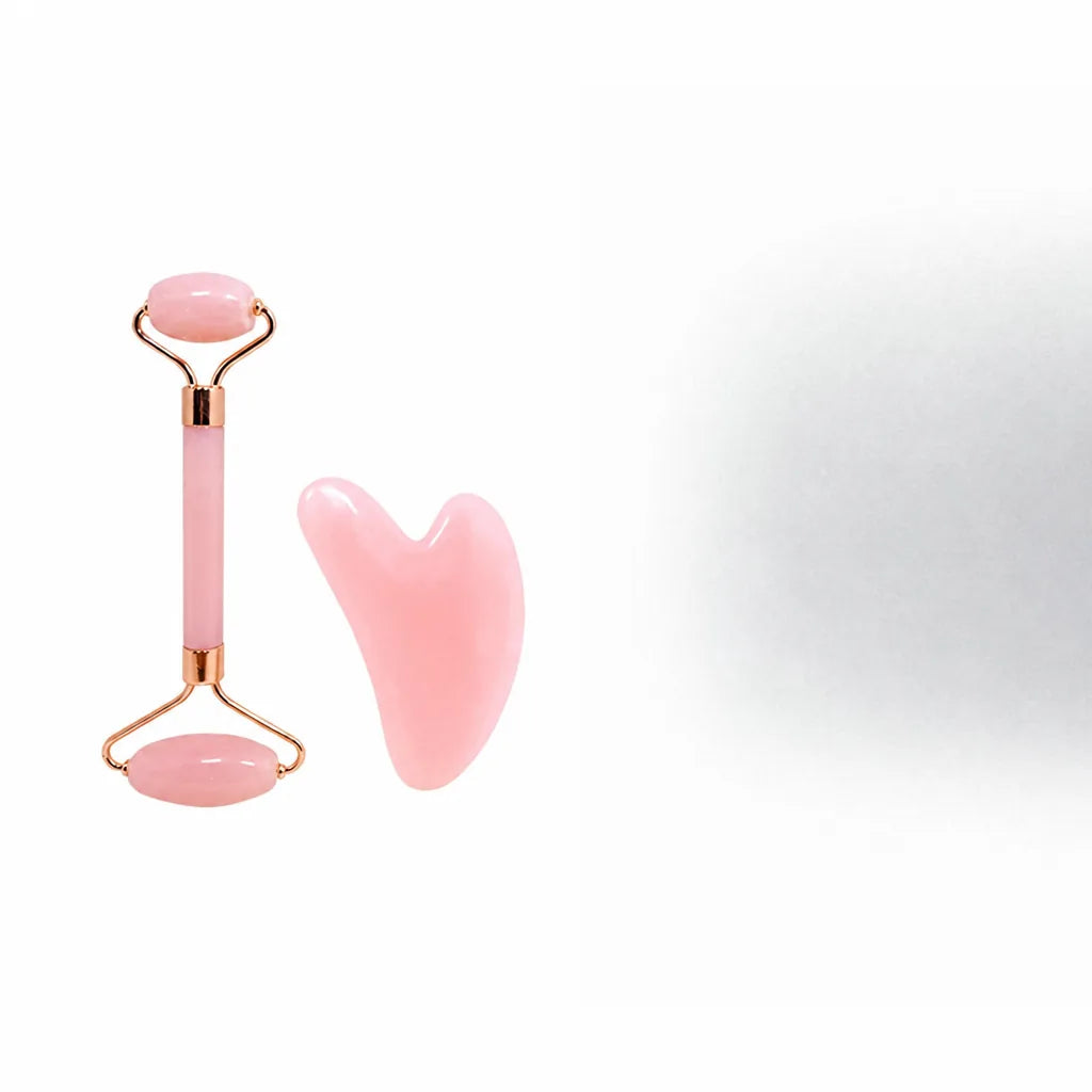🗑️ SRC-ALIEXPRESS — Double Chin Reducer Massager Roller Beauty Stick Facial Lifting Tool Heart Shape Scraping Pink Full Body Massage Set