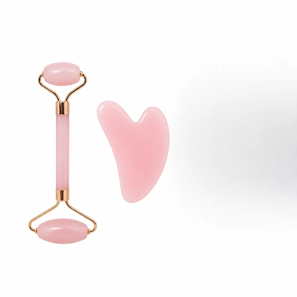🗑️ SRC-ALIEXPRESS — Double Chin Reducer Massager Roller Beauty Stick Facial Lifting Tool Heart Shape Scraping Pink Full Body Massage Set