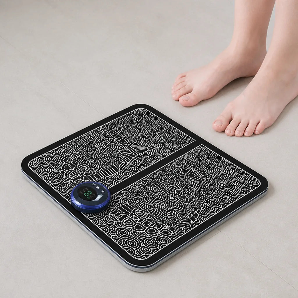 Remote EMS Foot Massager Pad Portable Electric Muscle Stimulation Massage Mat Improve Blood Circulation Relief Pain Relax Feet