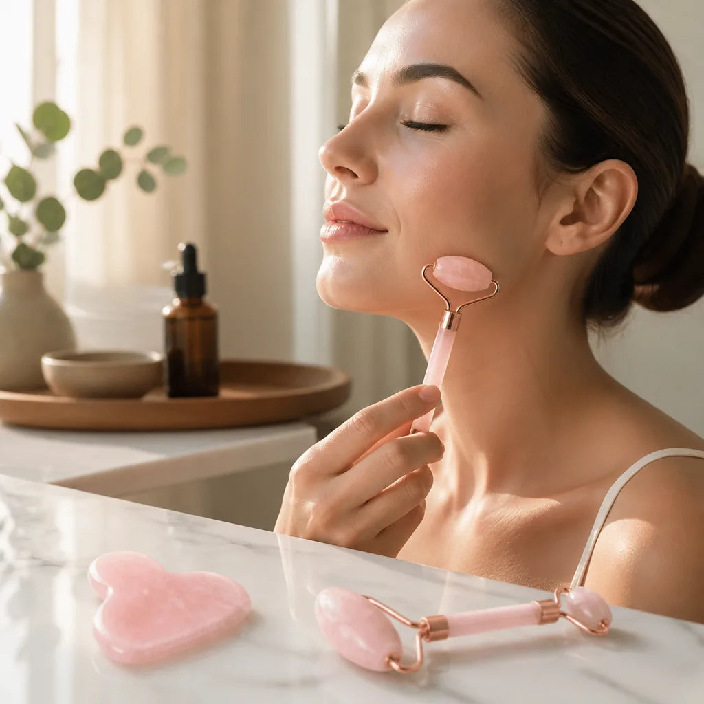 rouleau-de-massage-en-quartz-rose