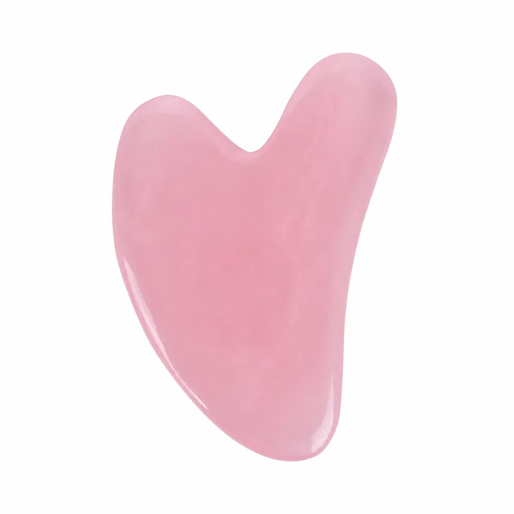 Rouleau De Massage Facial En Quartz Rose
