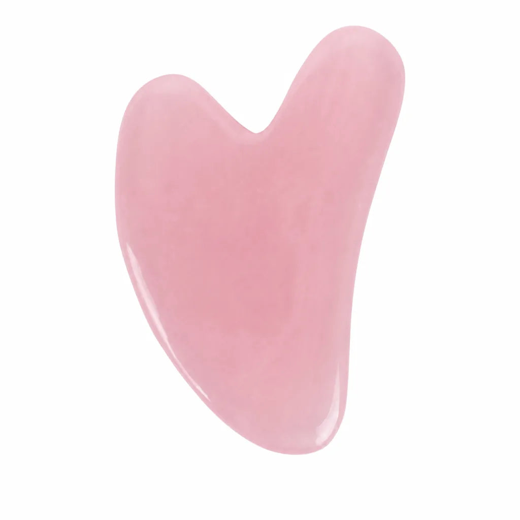 Rouleau De Massage Facial En Quartz Rose