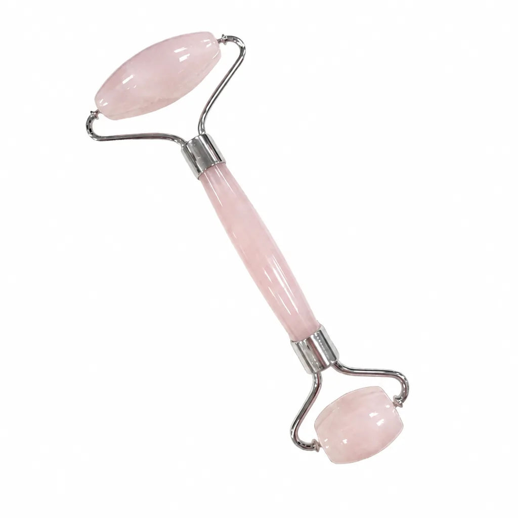 Rouleau De Massage Visage Quartz Rose